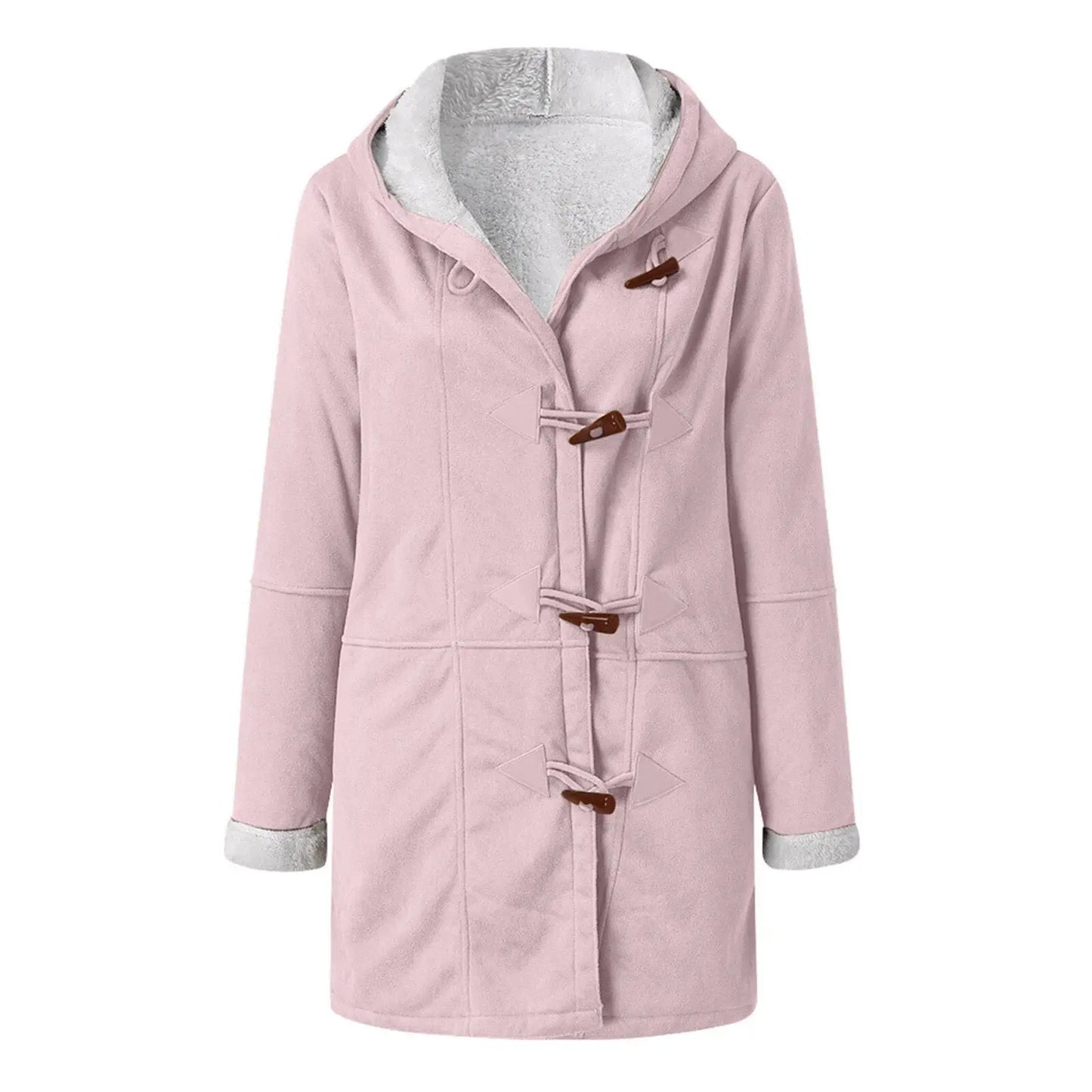 Veste d'hiver femme polaire aspect cuir