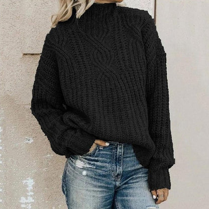 Pull doux pour femmes, motif torsadé