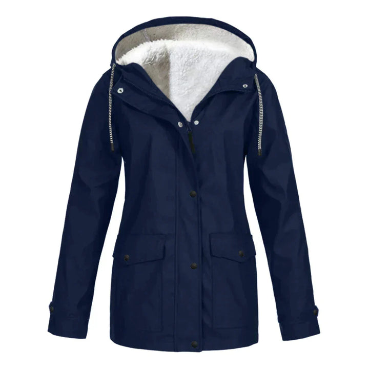 Veste de pluie élégante pour femme, chaude