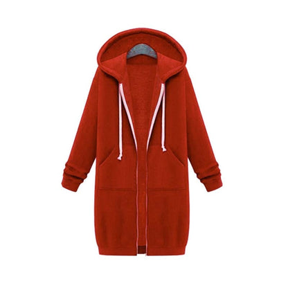 Veste sweat femme longue et élégante