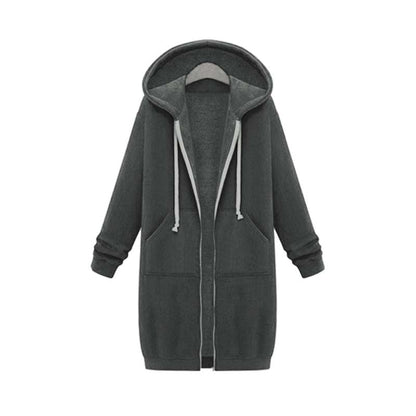 Veste femme stylée en design sweat-shirt long