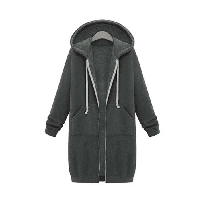 Veste sweat femme longue et élégante