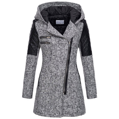 Manteau femme stylé Asymétrique Matelassé