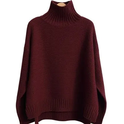 Pulls à Col Roulé Oversize Femme Doux & Confortables