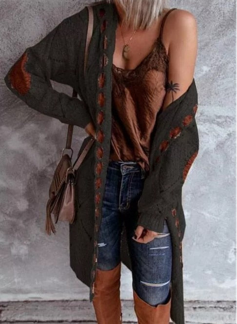 Sweat à capuche long élégant pour femme