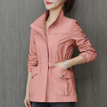Veste mi-saison col montant pour femme