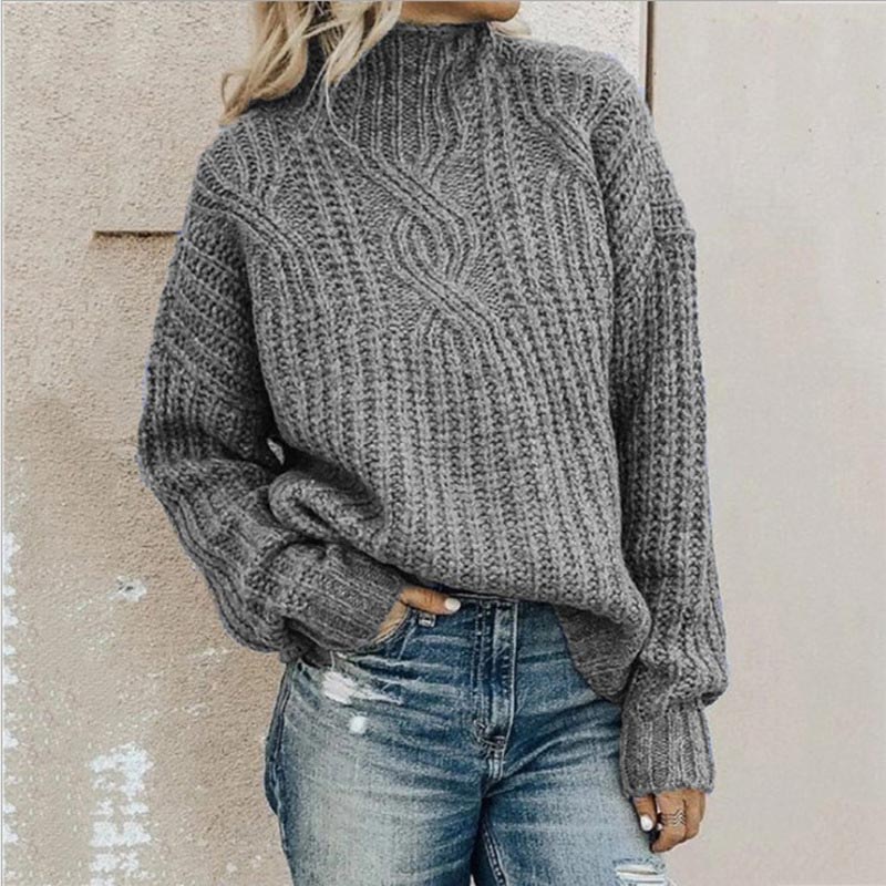 Pull doux pour femmes, motif torsadé