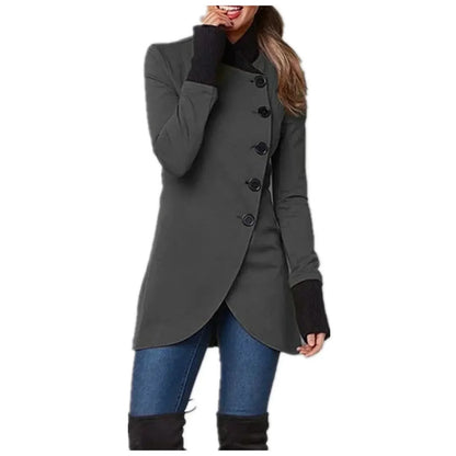 Veste femme tendance fermeture boutonnée