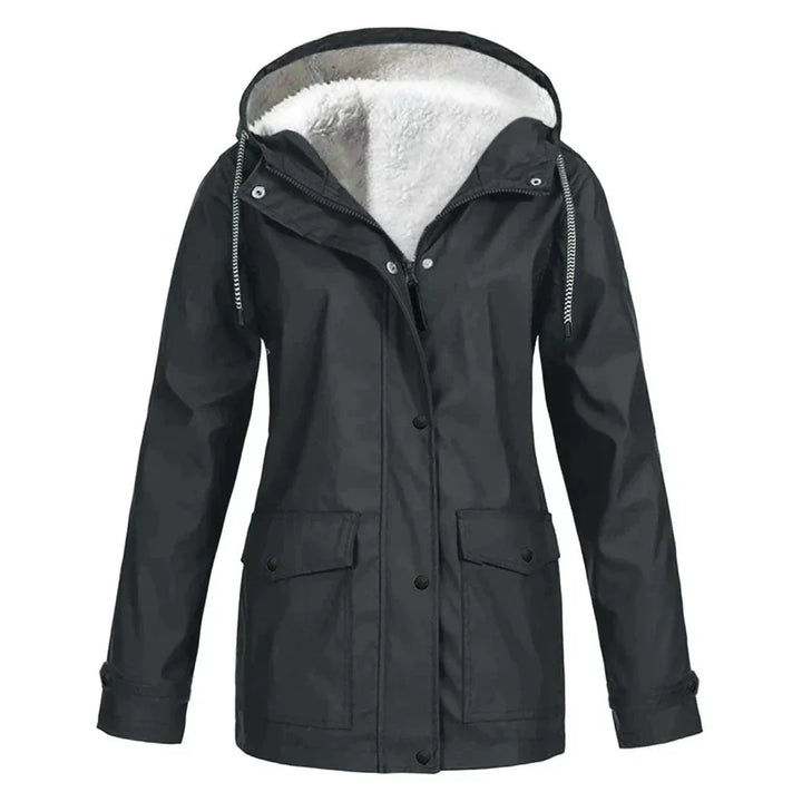 Veste de pluie élégante pour femme, chaude