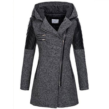 Manteau femme stylé Asymétrique Matelassé