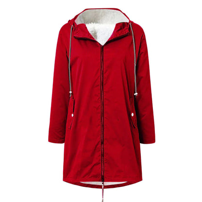 Veste polaire imperméable Femme Chaude et Confortable Automne Hiver