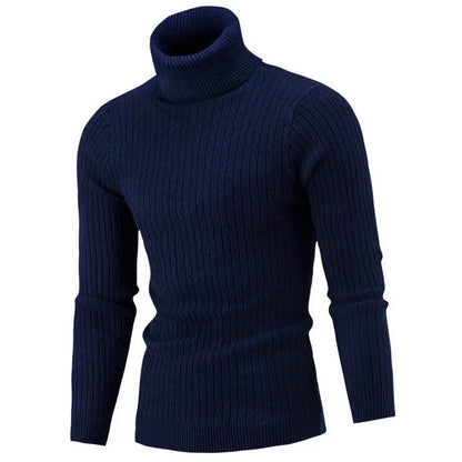 Pull col roulé homme Chaud Confortable