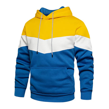 Sweat à capuche homme rayures horizontales modernes