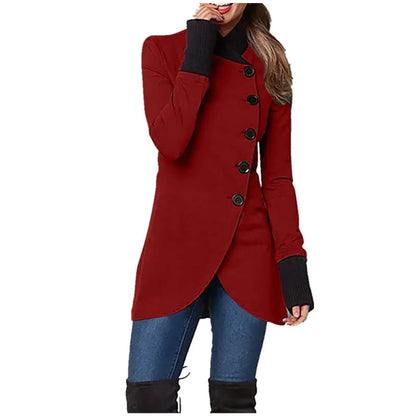 Veste femme tendance fermeture boutonnée