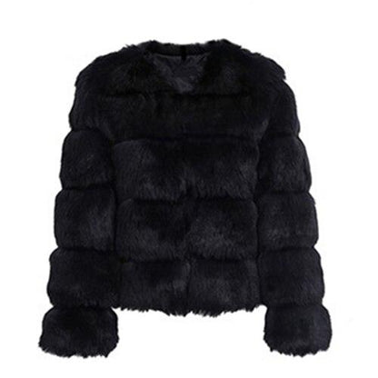 Veste en fourrure de luxe pour femme, design élégant