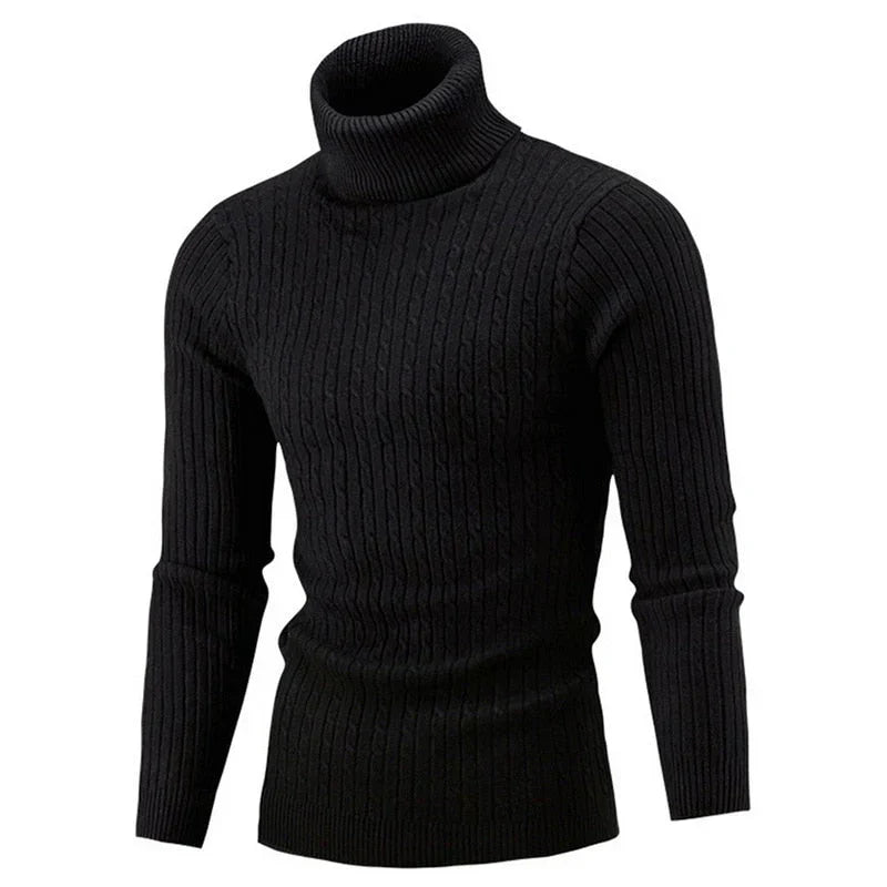 Pull col roulé homme Chaud Confortable