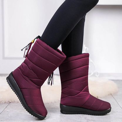Bottes d'hiver pour femmes, chaudes et légères