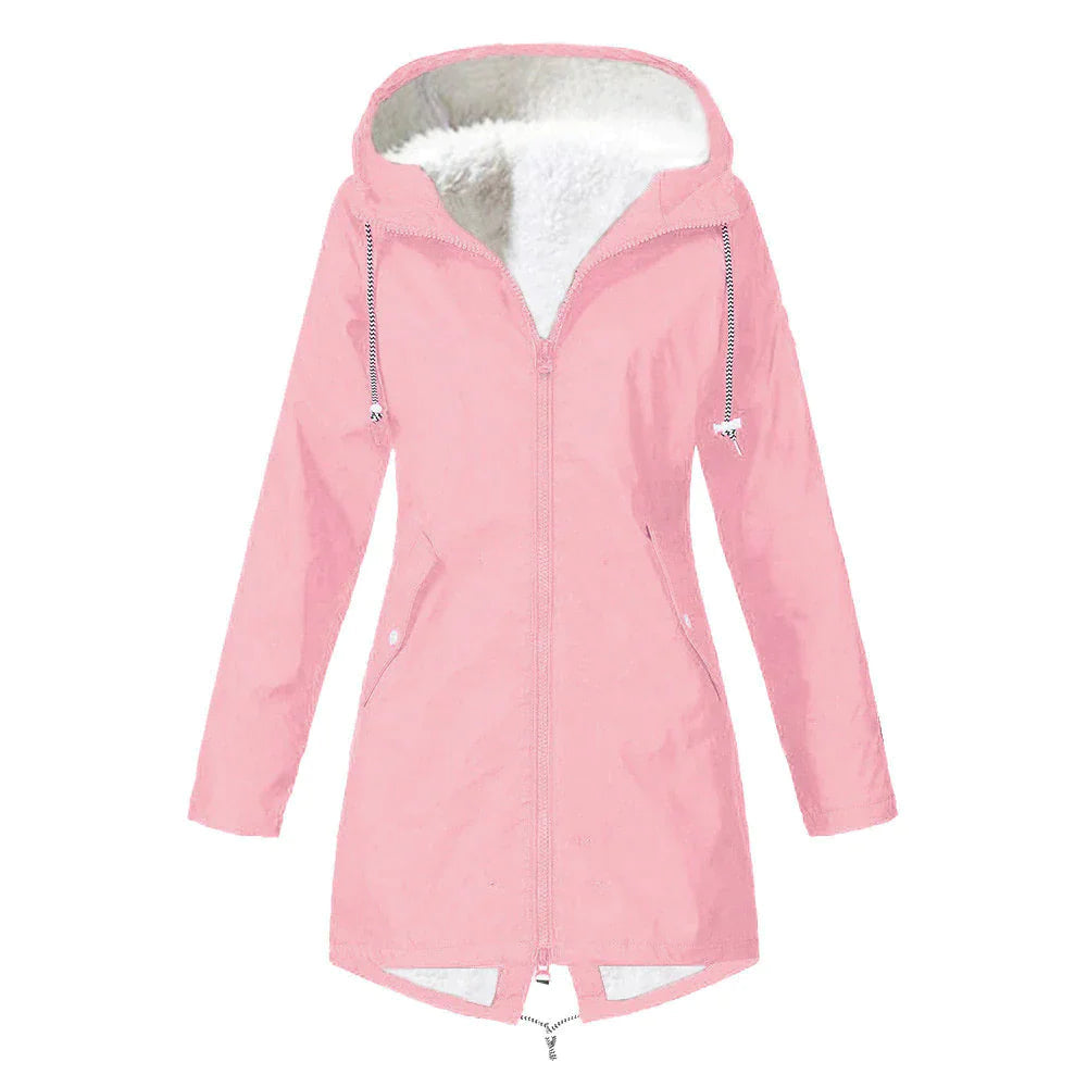 Veste polaire imperméable Femme Chaude et Confortable Automne Hiver