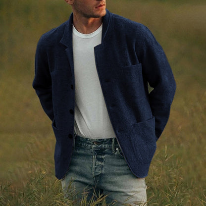 Cardigan en laine élégant pour homme avec boutons