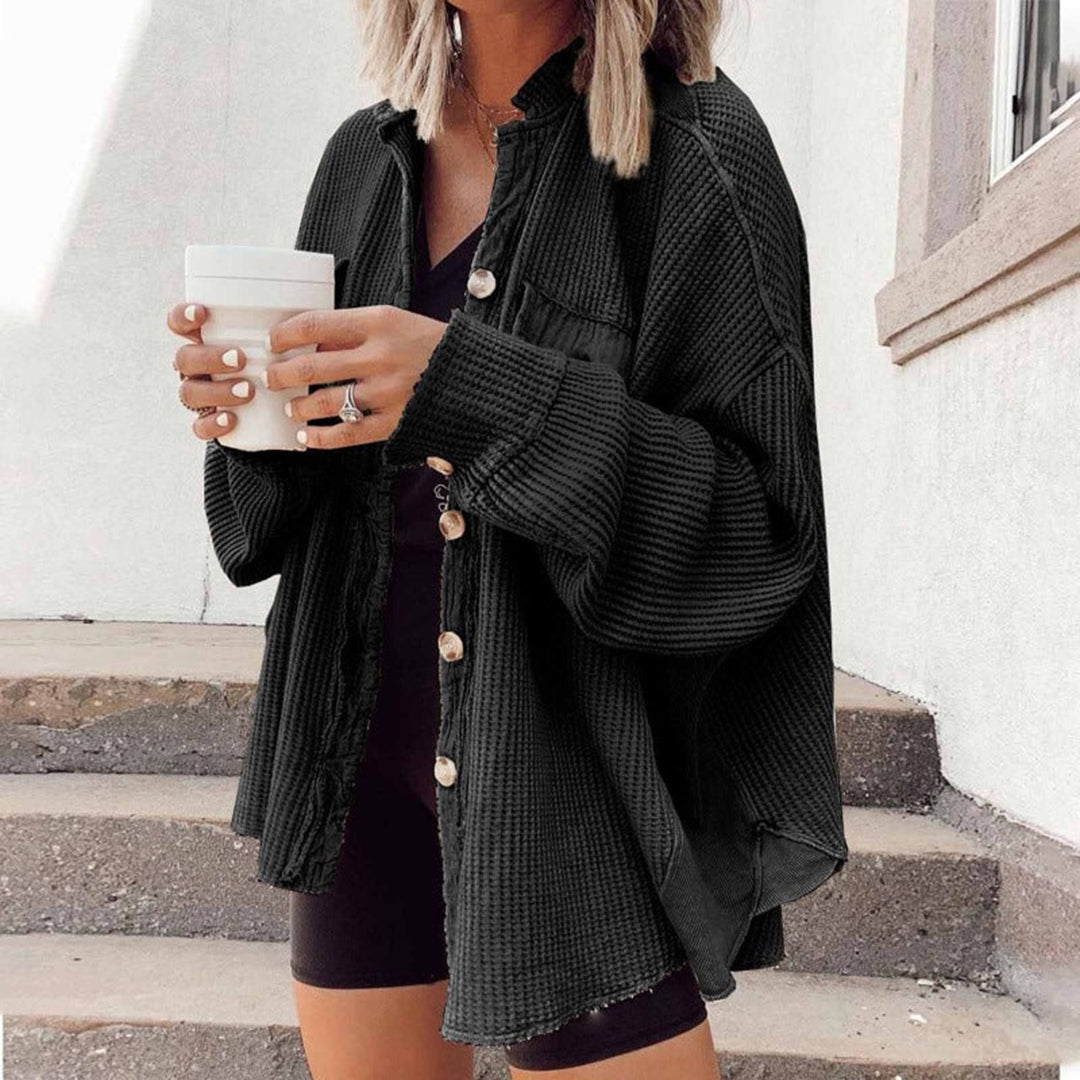 Gilet Femme Décontracté Nervuré