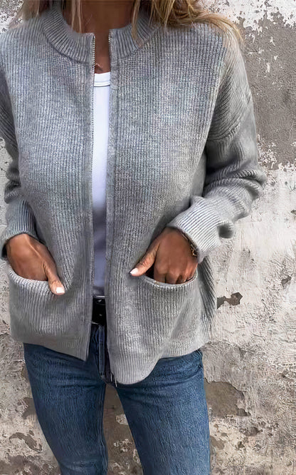 Gilet zippé moderne pour femme
