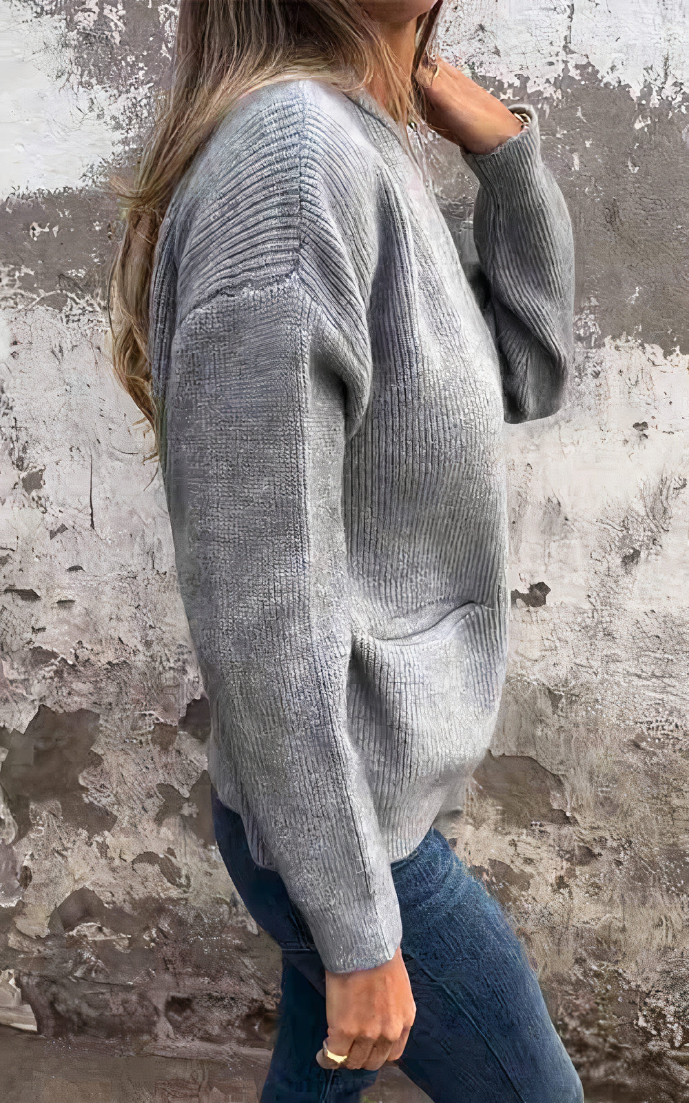Frauen Strickjacke Reißverschluss Modern - IdealeKleiden