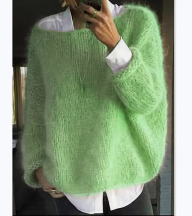 Pull over ample pour femme, doux et confortable
