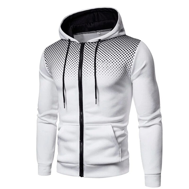 Sweat à capuche tendance à pois