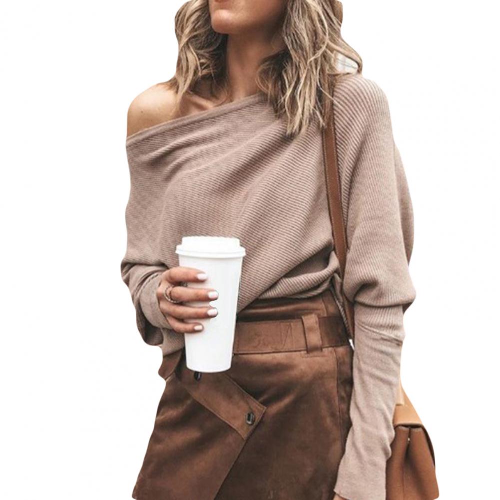 Pull-over chic à épaules dénudées