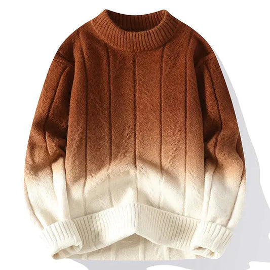 Zweifarbiger Strickpullover Herren Modern - IdealeKleiden