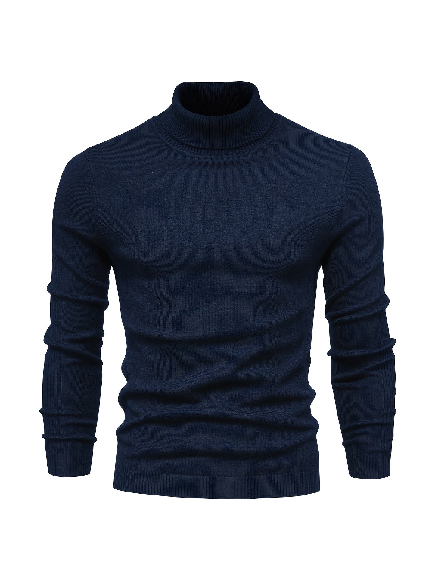Pull col roulé homme en laine mérinos moderne et chaud