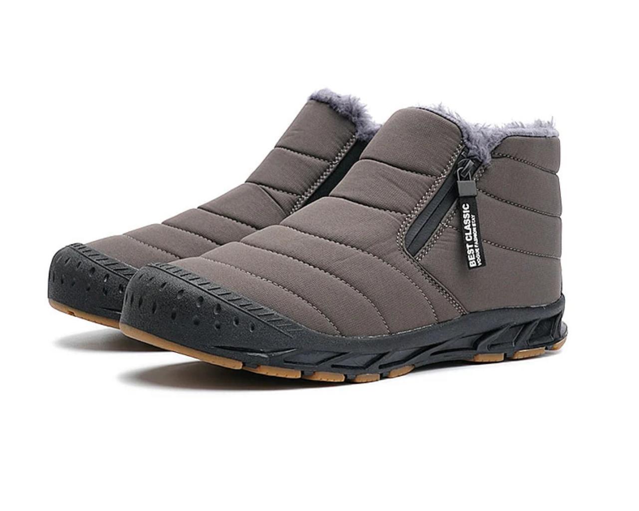 Manteau d'hiver chaud en fausse fourrure pour femmes, doublé avec des bottes de neige imperméables