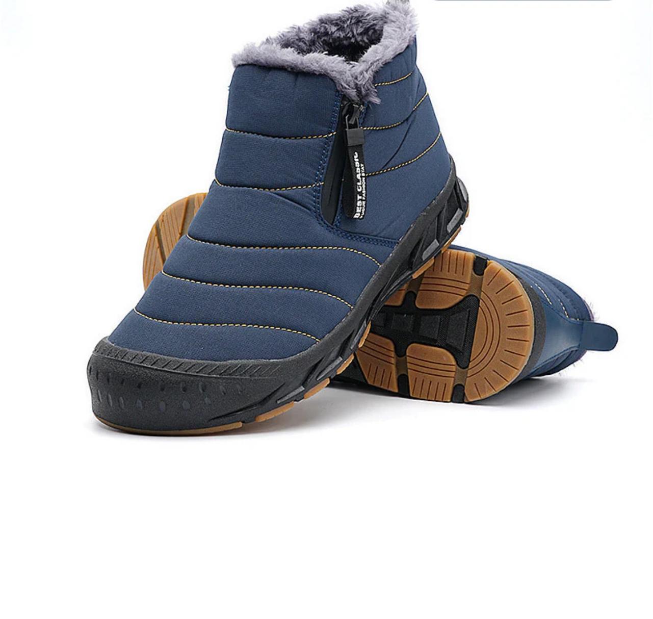 Manteau d'hiver chaud en fausse fourrure pour femmes, doublé avec des bottes de neige imperméables