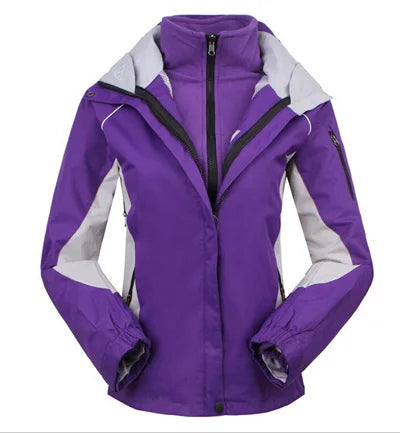 Veste outdoor femme imperméable coupe-vent noire