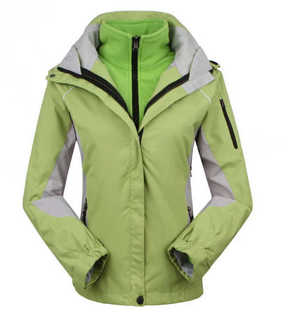 Veste outdoor femme imperméable coupe-vent noire