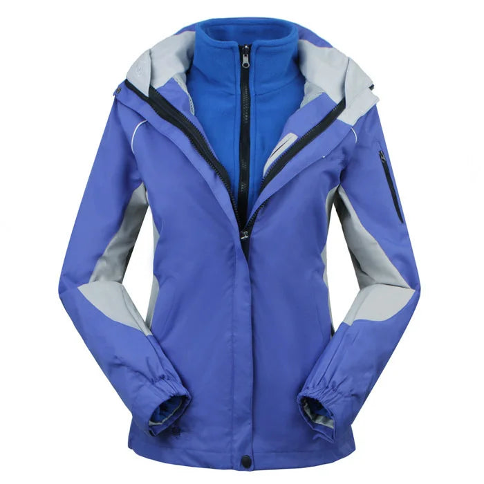 Veste outdoor femme imperméable coupe-vent noire