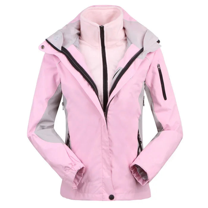 Veste outdoor femme imperméable coupe-vent noire