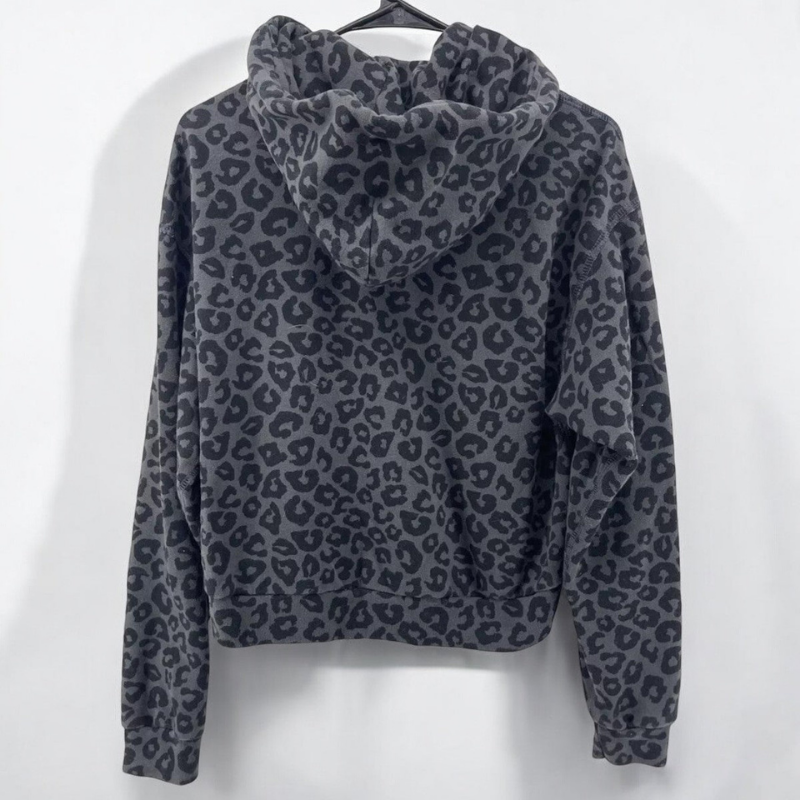 Sweat à capuche homme motif léopard style streetwear