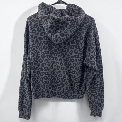 Sweat à capuche homme motif léopard style streetwear