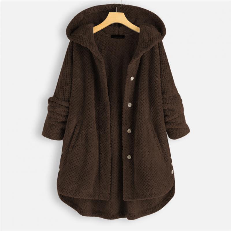 Veste polaire femme douce à capuche