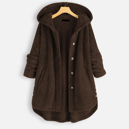 Veste polaire femme douce à capuche
