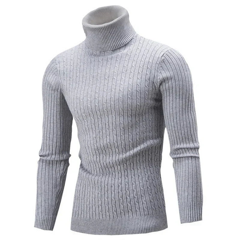 Pull col roulé homme Chaud Confortable
