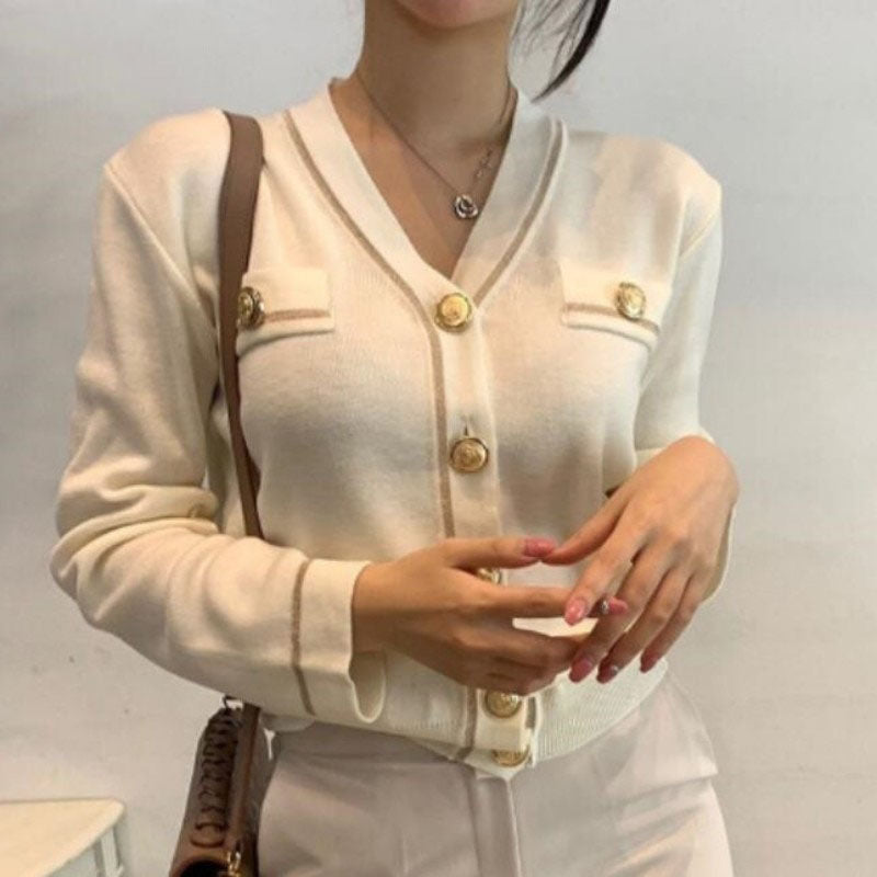 Gilet femme col en V élégant
