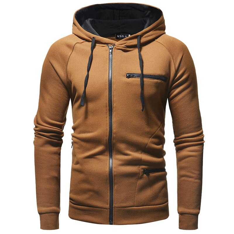 Sweat-shirt à capuche zippé pour homme