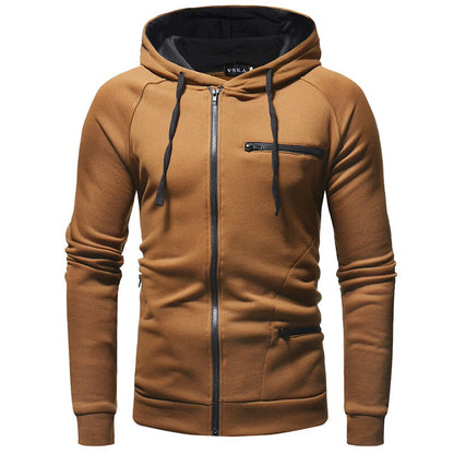 Sweat-shirt à capuche zippé pour homme