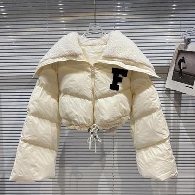 Retro Parka Cropjacke Frauen - IdealeKleiden