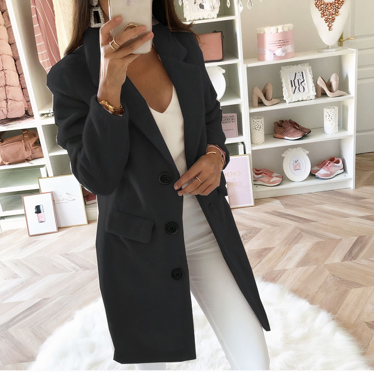 Manteau long élégant pour femme