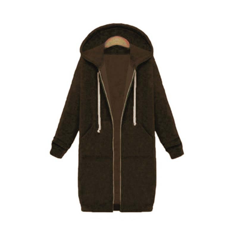 Veste sweat femme longue et élégante