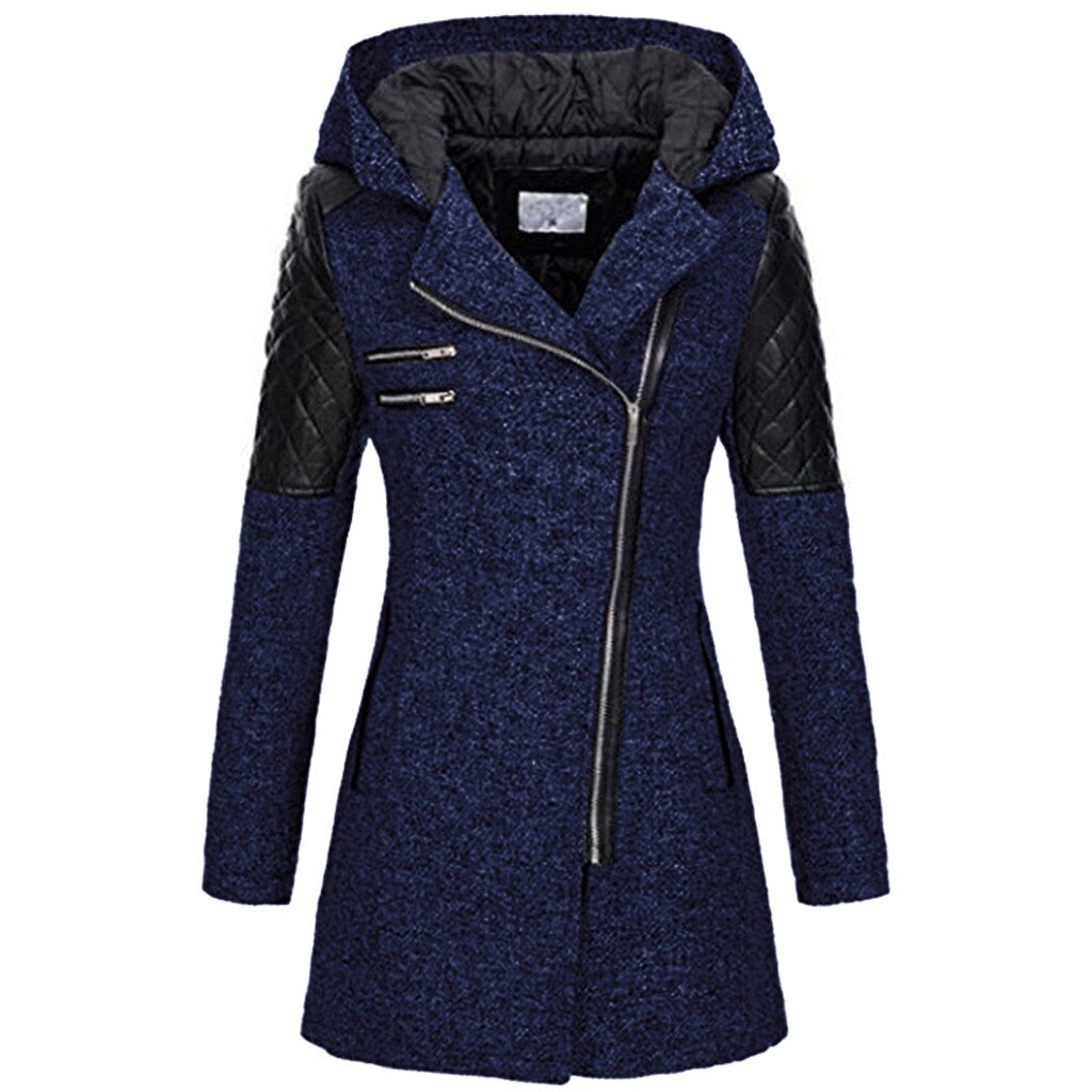 Manteau femme stylé Asymétrique Matelassé
