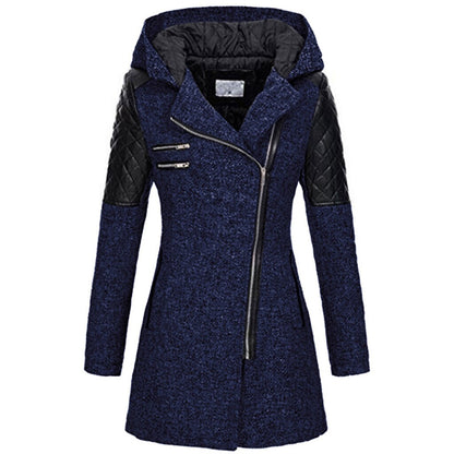 Manteau femme stylé Asymétrique Matelassé